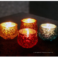 Haonai glass hot sale! fancy glass candle cup